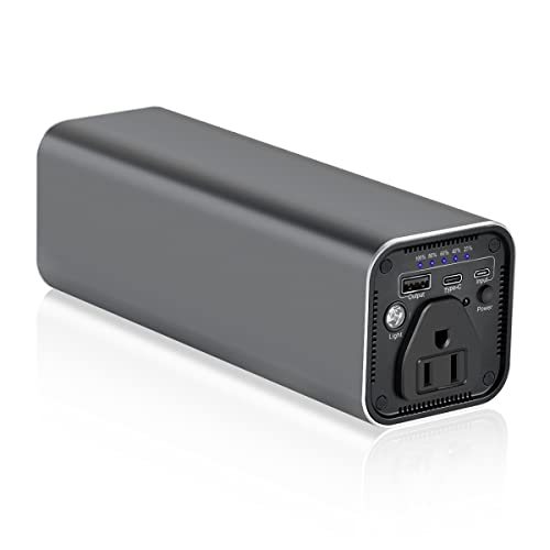 Portable Laptop Charger with AC Outlet, 31200mAh/112Wh 100W Travel Laptop Power Bank, External Battery Pack Compatible with MacBook, iPhone, Samsung, HP, Dell, Lenovo and More