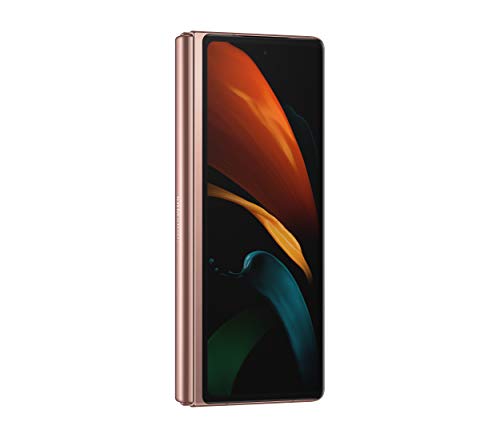 Samsung Galaxy Z Fold 2 5G | Factory Unlocked Android Cell Phone | 256GB Storage | US Version Smartphone Tablet | 2-in-1 Refined Design, Flex Mode | Mystic Bronze