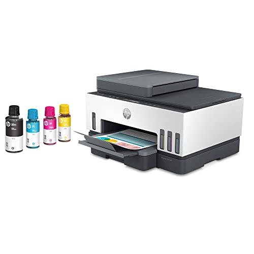 "HP Smart Tank 7301 Wireless All-in-One Cartridge-free Ink Tank Printer, up to 2 years of ink included, mobile print, scan, copy, automatic document feeder (28B70A)"