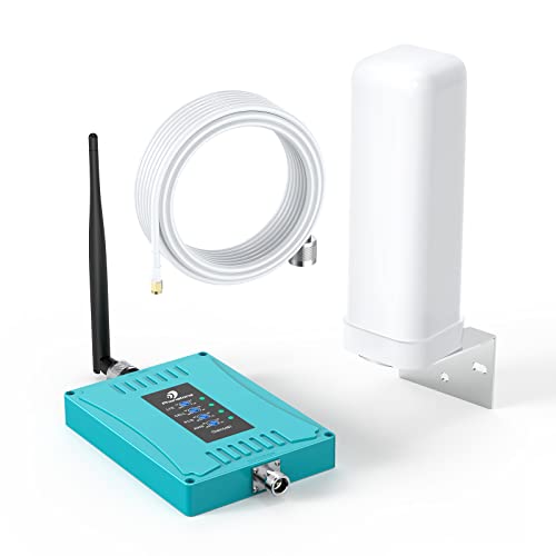 Cell Phone Signal Booster for Home & Office | Boosts 5G 4G LTE & 5G Data & Volte for All U.S. Carriers - Verizon, AT&T, T-Mobile & More | Omni Antennas Easy Installation | FCC Approved