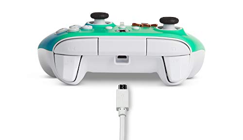 PowerA Enhanced Wired Controller for Xbox - Seafoam Fade, Gamepad, Wired Video Game Controller, Gaming Controller, Xbox Series X|S, Xbox One - Xbox Series X (Only at Amazon)