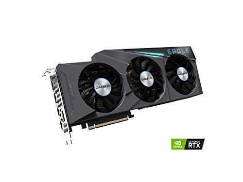 Gigabyte GeForce RTX 3090 EAGLE OC 24G Graphics Card, 3x WINDFORCE Fans, 24GB 384-bit GDDR6X, GV-N3090EAGLE OC-24GD Video Card