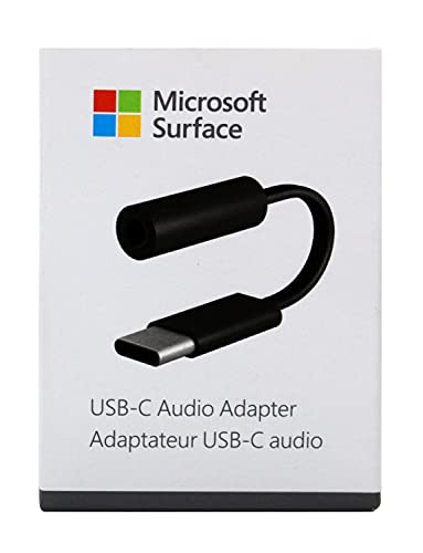 Microsoft Surface USB-C Audio Adapter 3.5mm Headphone Stereo Mini Jack (F) Black LKZ-00001