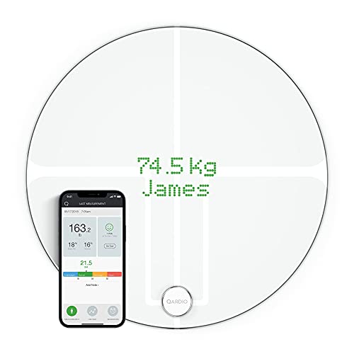 QardioBase2 WiFi Smart Scale and Body Analyzer: monitor weight, BMI and body composition, easily store, track and share data. Free app for iOS, Android, Kindle. Works with Apple Health.