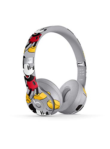 Beats Solo3 Wireless On-Ear Headphones - Apple W1 Headphone Chip, Class 1 Bluetooth, 40 Hours Of Listening Time - Mickey's 90th Anniversary Edition - Grey (Previous Model)