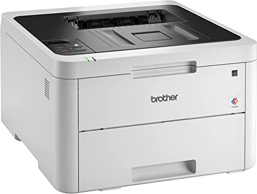 Brother HL-L3230CDW Compact Wireless Digital Color LED Laser Printer for Home Office, White - Print Only - 25 ppm, 2400 x 600 dpi, 8.3 x 13 Print Size, Auto Duplex Printing, 250 Sheet, Ethernet