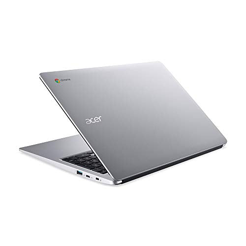 2021 Acer Chromebook 315 15.6" FHD Touchscreen Laptop Computer, Intel Celeron N4000, 4GB RAM, 32GB eMMC, Speakers, HD Webcam, Intel UHD Graphics 600, USB-C, Chrome OS, Silver, 128GB SnowBell USB Card