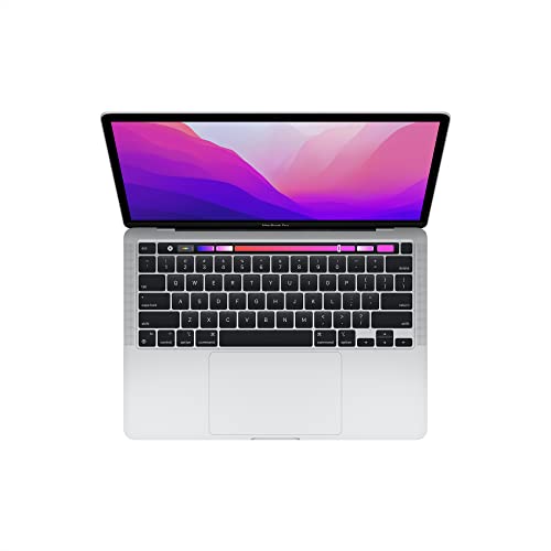 2022 Apple MacBook Pro Laptop with M2 chip: 13-inch Retina Display, 8GB RAM, 256GB SSD Storage, Touch Bar, Backlit Keyboard, FaceTime HD Camera. Works with iPhone and iPad; Silver