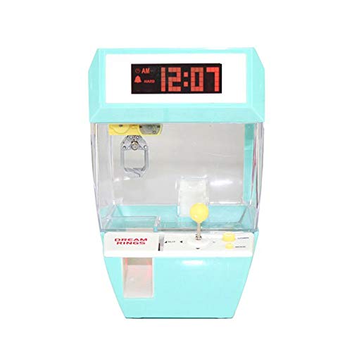 Emilykylie Catcher's Alarm Clock Slot Machine Game Machine Candy Hanging Doll Claw Claw Machine Arcade Children's Automatic Toys,Green