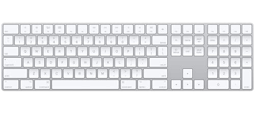 Apple Magic Keyboard with Numeric Keypad (Wireless, Rechargable) (US English) - Silver - AOP3 EVERY THING TECH 