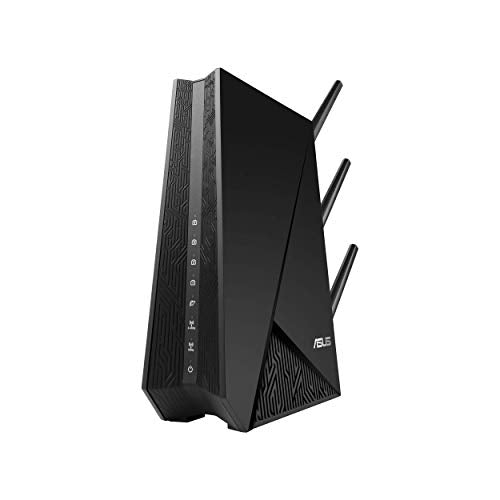 ASUS Dual Band WiFi Repeater & Range Extender (RP-AC1900) & AC1900 WiFi Gaming Router (RT-AC68U) - Dual Band Gigabit Wireless Internet Router, Gaming & Streaming, AiMesh Compatible