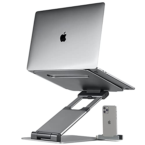 Ergonomic Laptop Stand for Desk, Adjustable Height up to 20", Laptop Riser Computer Pulpit Stand for Laptop, Portable Laptop Stands, Fits MacBook, Laptops 10 15 17 inches Laptop Holder and Laptop Desk