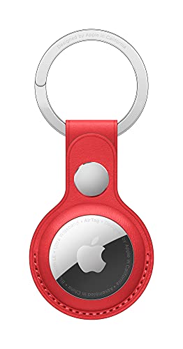 Apple AirTag Leather Key Ring - (PRODUCT)RED - AOP3 EVERY THING TECH 