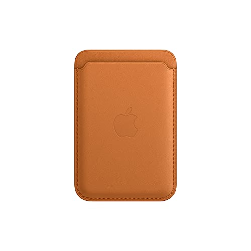 Apple Leather Wallet with MagSafe (for iPhone) - Now with Find My Support - Golden Brown - AOP3 EVERY THING TECH 