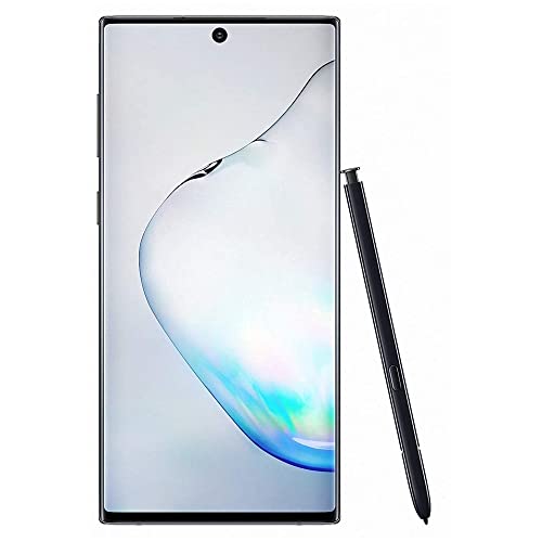 Samsung Galaxy Note 10 (256GB, 8GB) 6.3" AMOLED, IP68 Water Resistant, Snapdragon 855, 4G LTE Fully Unlocked (T-Mobile, Verizon, Global) N970U (w/ P1300 Fast Wireless Charging Pad, Aura Black)