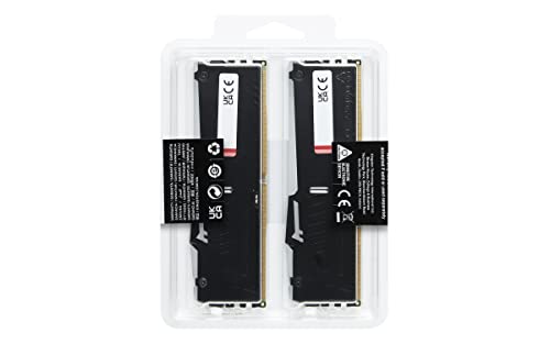 Kingston Technology Fury Beast RGB 16GB 5600MT/s DDR5 CL40 DIMM Desktop Memory (Kit of 2) | Intel XMP 3.0 | Infrared Sync Technology | Overclocking Stability | KF556C40BBAK2-16