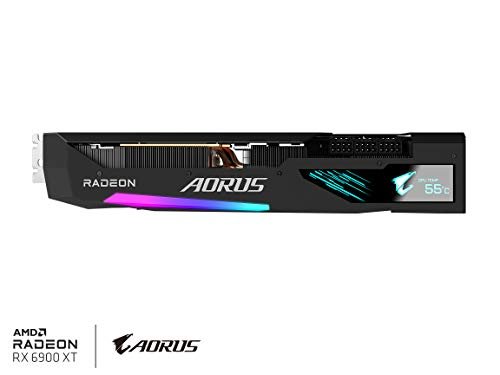 GIGABYTE AORUS Radeon RX 6900 XT Master 16G Graphics Card, MAX-Covered Cooling, 16GB 256-bit GDDR6, GV-R69XTAORUS M-16GD Video Card