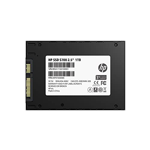 HP S700 2.5" 1TB SATA III 3D TLC Internal Solid State Drive (SSD) 6MC15AA#ABC