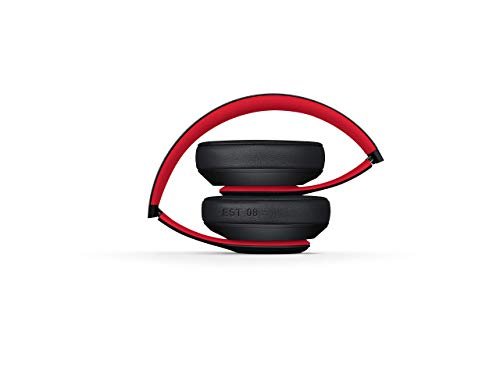 Beats Studio3 Wireless Headphones - Decade Collection, Defiant Black-Red (Renewed)