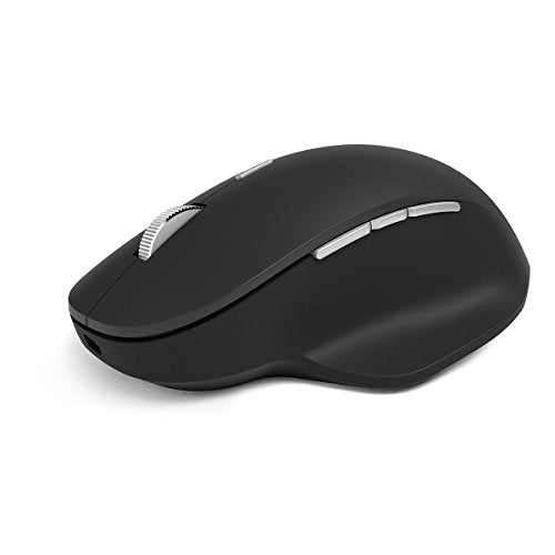 Microsoft Precision Mouse, Black - Comfortable Ergonomic Design, Thumb Rest, 3 programmable Buttons, Bluetooth, Wired, USB. Works with Bluetooth Enabled PCs/Laptops Windows/Mac/Chrome Computers