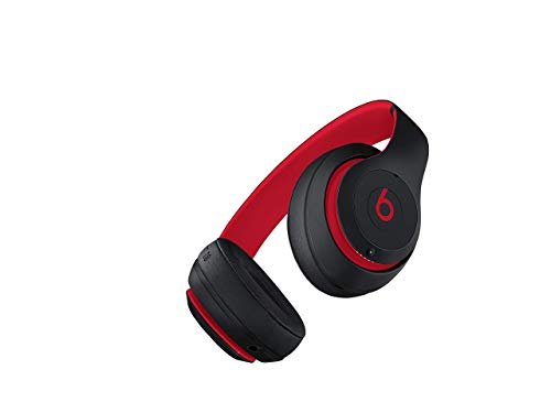 Beats Studio3 Wireless Headphones - Decade Collection, Defiant Black-Red (Renewed)