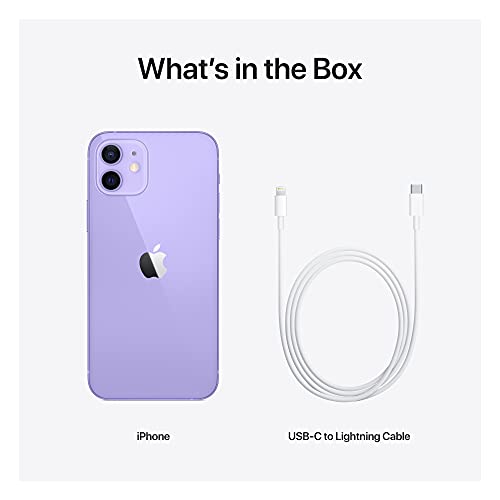 Apple iPhone 12 (64GB, Purple) [Locked] + Carrier Subscription - AOP3 EVERY THING TECH 
