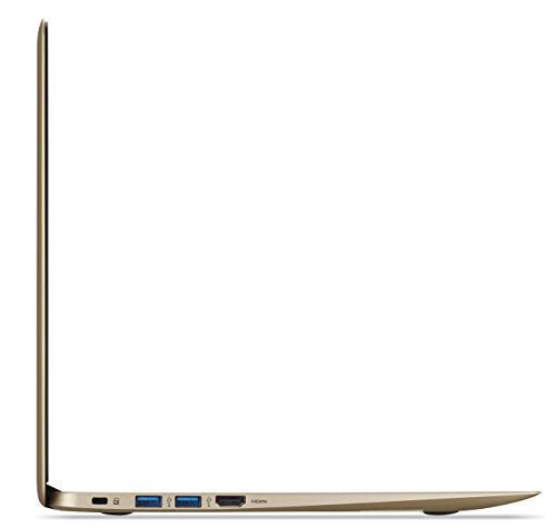 Acer Chromebook 14, Aluminum, 14-inch Full HD, Intel Celeron N3160, 4GB LPDDR3, 32GB, Chrome, Gold, CB3-431-C0AK