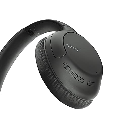 Sony Noise Canceling Headphones WHCH710N: Wireless Bluetooth Over The Ear Headset with Mic for Phone-Call and Alexa Voice Control, Black