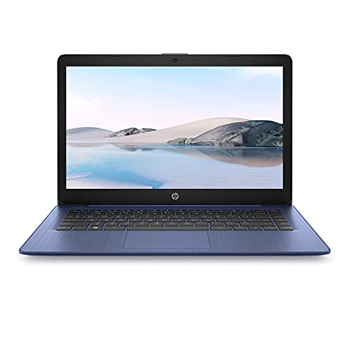 2021 Newest HP Premium 14 inch HD Laptop, Intel Dual-Core Processor Up to 2.6GHz, 16GB RAM, 64GB eMMC Storage, Webcam, Bluetooth, HDMI, Wi-Fi, Blue, Windows 11 with 1 Year Microsoft 365