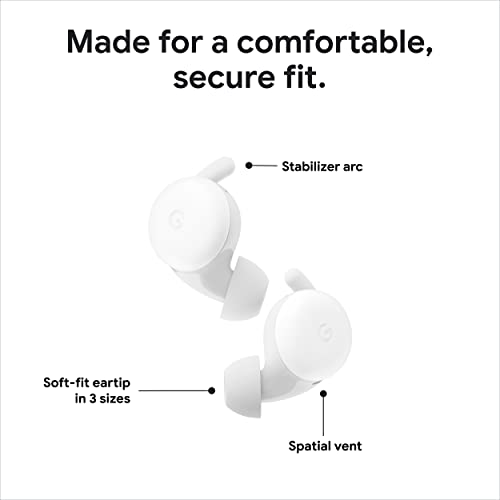 Google Pixel Buds A-Series - Wireless Earbuds - Headphones with Bluetooth - Clearly White