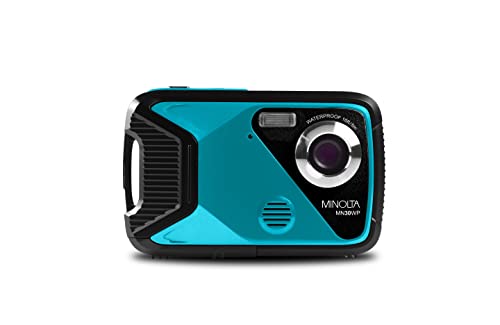 Minolta MN30WP 21 MP / 1080P HD Waterproof Digital Camera (Teal)