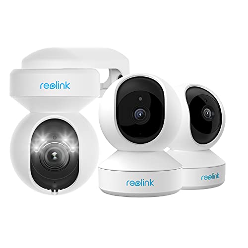 Reolink Wireless Camera for Home Security, 4MP Indoor Camera E1 Pro 2 pcs Bundle with E1 Outdoor, Auto Tracking Camera for Outdoor Use