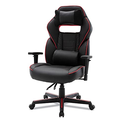 Alera BT-51593RED Racing Style Ergonomic Gaming Chair - Black/Red