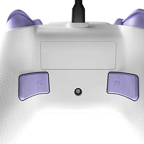 Turtle Beach REACT-R Controller Wired Game Controller – Licensed for Xbox Series X & Xbox Series S, Xbox One & Windows – Audio Controls, Mappable Buttons, Textured Grips - White/Purple