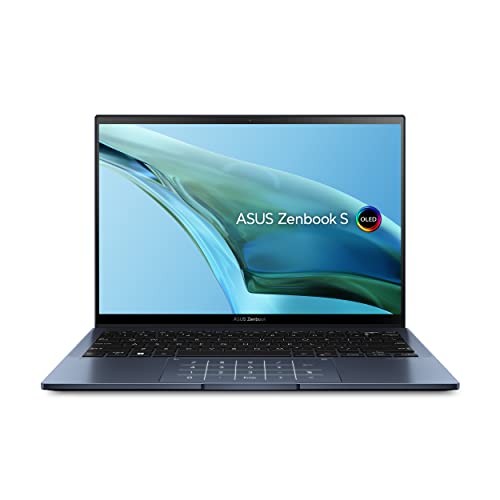 Zenbook S 13 OLED 13.3” 2.8K OLED Touch Display, AMD Ryzen 7 6800U CPU, Radeon Graphics, 16GB RAM, 1TB SSD, Windows 11 Pro, NumberPad, Fingerprint, Ponder Blue, UM5302TA-XB76T