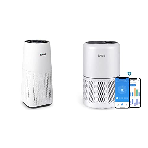 LEVOIT Air Purifier for Home Large Room with H13 True HEPA Filter for Allergies, White & Air Purifiers for Home Bedroom H13 True HEPA Filter for Large Room, Sleep, Quiet Cleaner for Dust, 300S