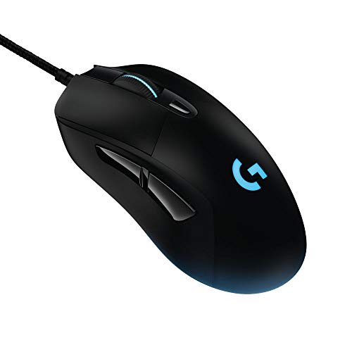 Logitech G403 Prodigy RGB Gaming Mouse – 16.8 Million Color Backlighting, 6 Programmable Buttons, Onboard Memory, Up to 12,000 DPI (Renewed)