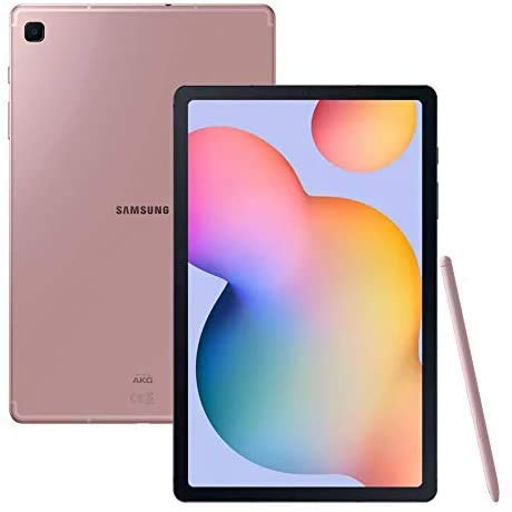 Samsung Galaxy P610 Tab S6 Lite 10.4-Inch 64 GB WiFi Android 10 Touchscreen Tablet (Chiffon Rose) Bundle S Pen Included - Hard Case, Screen Protector, 32GB microSD Card