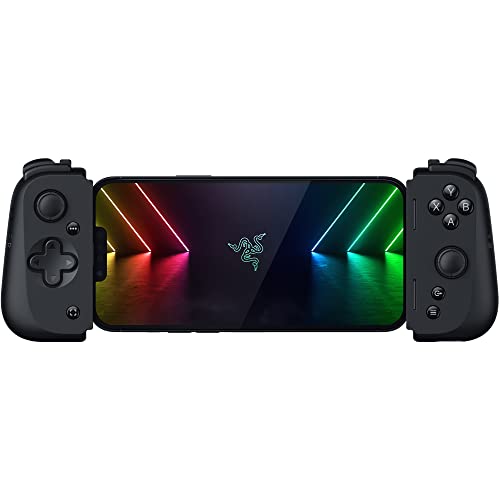 Razer Kishi V2 Mobile Gaming Controller for iPhone: Console Quality Controls - Universal Fit with Extendable Bridge - Stream PC, Xbox, PlayStation Games - Customizable Triggers - Ergonomic Design
