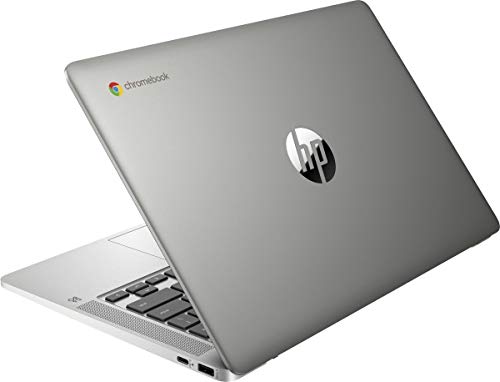 2020 Newest HP Chromebook 14 Inch Laptop, Intel Celeron N4000 up to 2.6 GHz, 4GB LPDDR4 RAM, 32GB eMMC, Bluetooth, Webcam, Chrome OS, White + NexiGo 32GB MicroSD Card Bundle