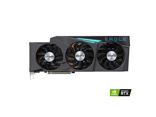 Gigabyte GeForce RTX 3090 EAGLE OC 24G Graphics Card, 3x WINDFORCE Fans, 24GB 384-bit GDDR6X, GV-N3090EAGLE OC-24GD Video Card