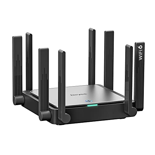 Reyee WiFi 6 Router AX3200 Smart Wi-Fi Mesh Router, High Speed Wireless Router with 8 Omnidirectional Antennas, Dual Band Gigabit Wireless Internet Computer Router for Homes up to 3000 Sq. ft. - E5