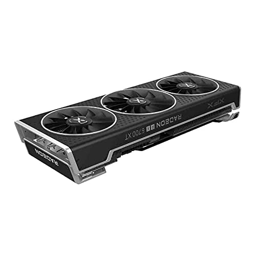 XFX Speedster QICK319 AMD Radeon RX 6700 XT Black Gaming Graphics Card with 12GB GDDR6 HDMI 3xDP, AMD RDNA 2 RX-67XTYPBDP