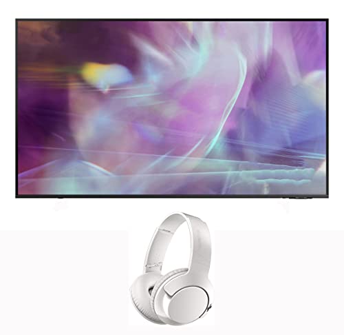 Samsung QN43Q6DAAFXZA 43" Class Q6DA QLED 4K UHD Smart TV with Philips BASS+ SHB3175WT Wireless Over Ear White Headphones (2021)