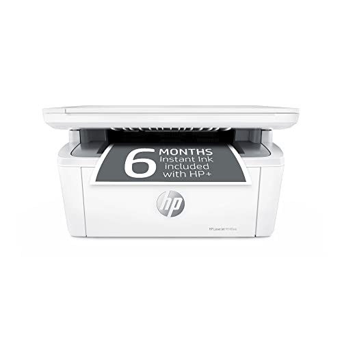 HP LaserJet MFP M140we All-in-One Wireless Black & White Printer with HP+ and Bonus 6 Months Instant Ink (7MD72E)