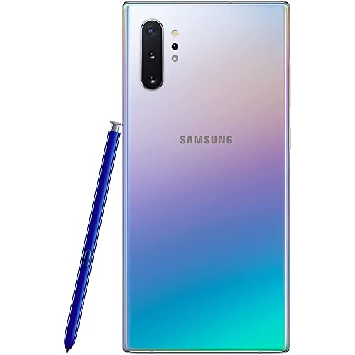 Samsung Galaxy Note 10+ Plus (256GB, 12GB) 6.8" QHD+ AMOLED, Snapdragon 855, 4300mAh Battery, 4G LTE Fully Unlocked (T-Mobile, Verizon, Global) N975U1 (w/Fast Wireless Charger, Aura Glow)