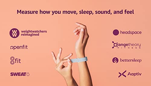 Amazon Halo Band - Medium – Measure how you move, sleep, and sound – Designed with privacy in mind - Winter + Silver