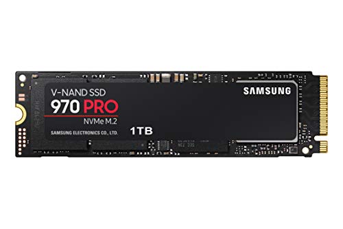 SAMSUNG 970 PRO SSD 1TB - M.2 NVMe Interface Internal Solid State Drive with V-NAND Technology (MZ-V7P1T0BW) Black/Red