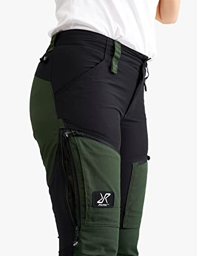 RevolutionRace Women’s GP Pro Pants, Durable and Ventilated Pants for All Outdoor Activities, Forest Green, M