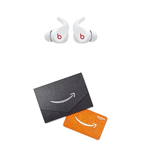 Beats Fit Pro - True Wireless Noise Cancelling Earbuds with $25 Amazon Gift Card - Apple H1 Headphone Chip, Compatible with Apple & Android, Class 1 Bluetooth®, Built-in Microphone - White